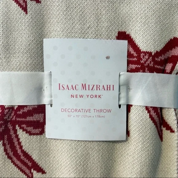⚡️Isaac Mizrahi Bow Decorative Throw